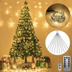 Christmas LED Firefly Twinkle String Lights – 8 Modes, 100–600 LEDs