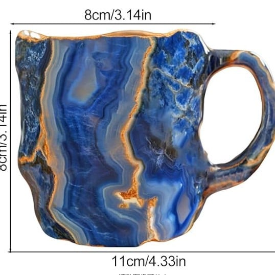 Christmas Mineral Crystal Coffee Mug – Stylish 2025 Holiday Gift