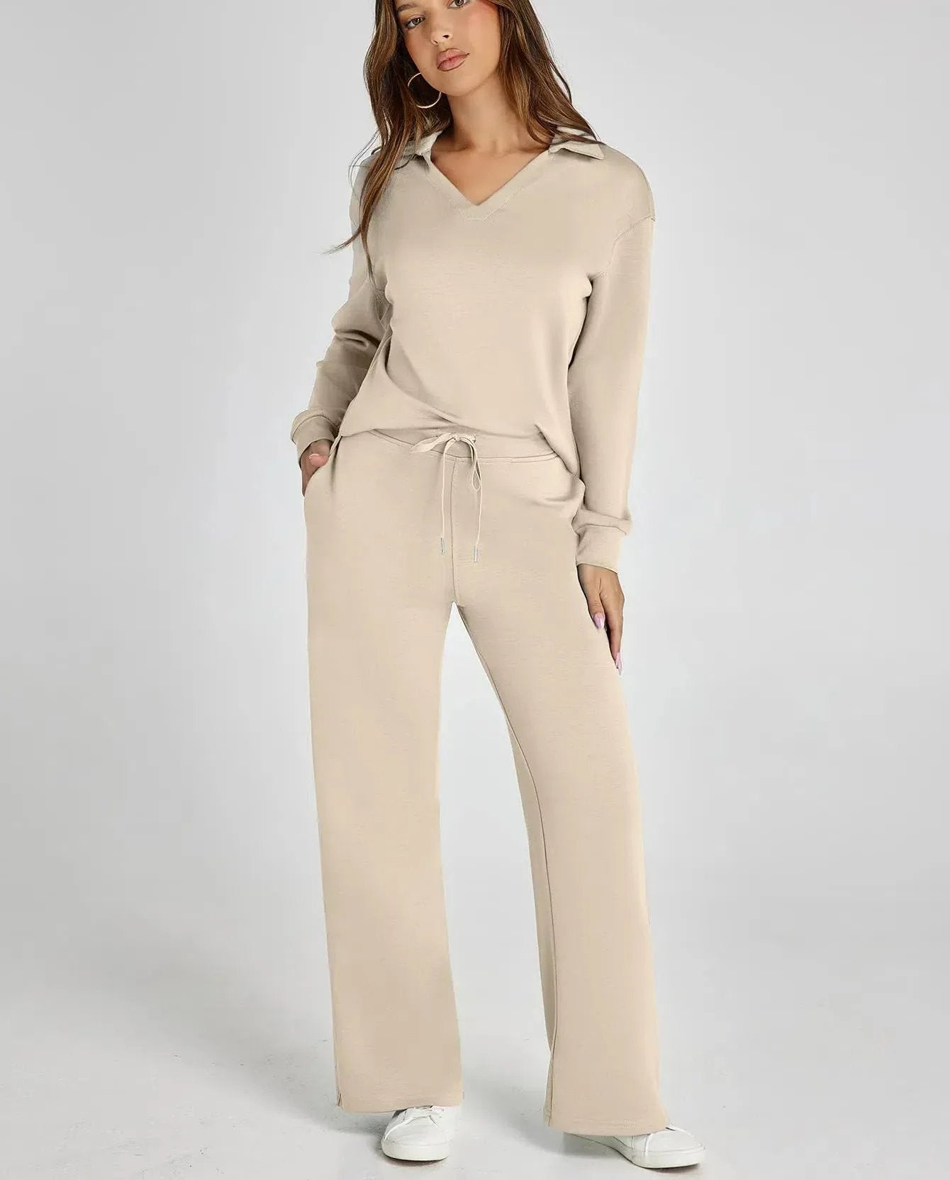 Constituent Women's 2 Piece Sets Outfits Casual Long Sleeve Sweatsuits Sets (🔥Same as in the video)