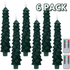 Christmas Tree Flameless Candles – 3D Flickering Flame Holiday Decor