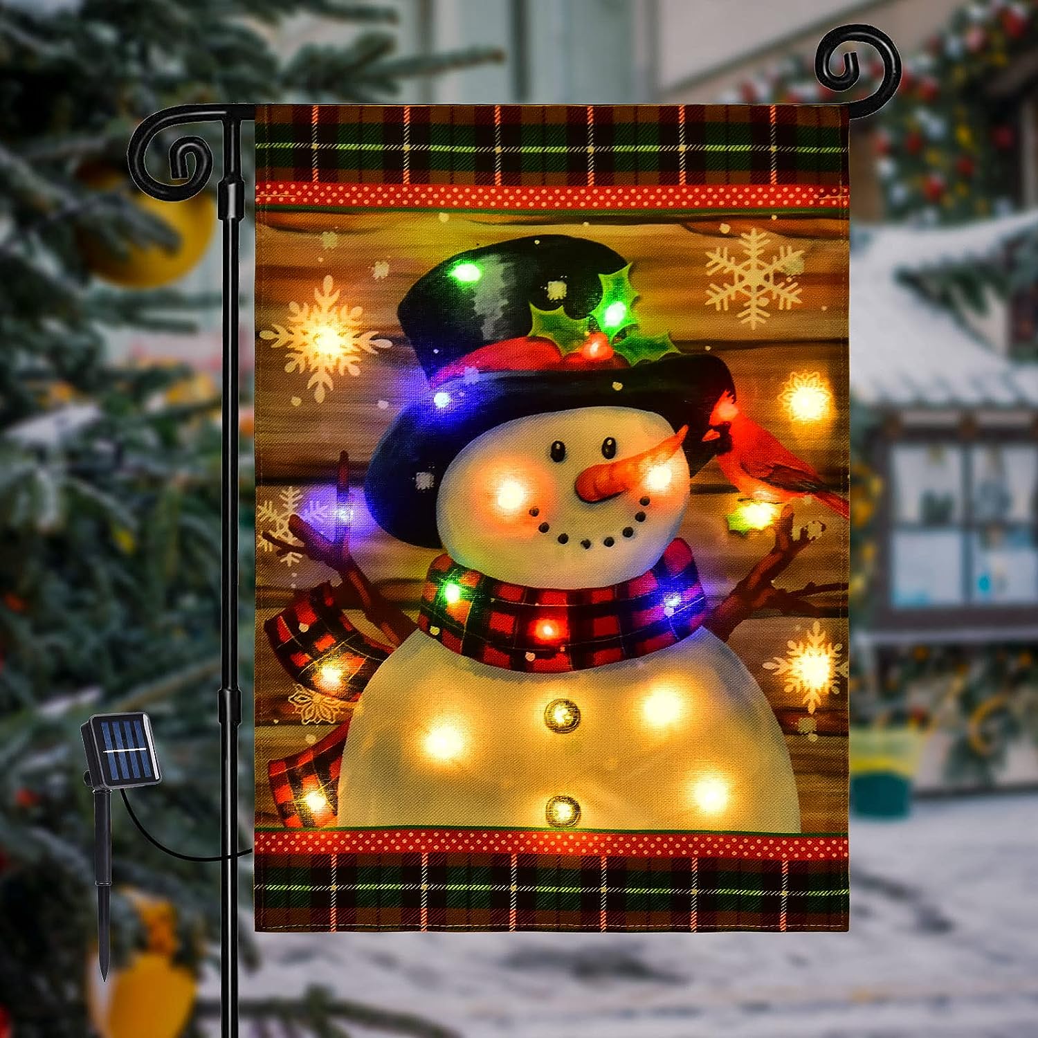 Christmas LED Garden Flag | Outdoor Holiday Decor & Lighted Yard Flags 2025