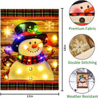 Christmas LED Garden Flag | Outdoor Holiday Decor & Lighted Yard Flags 2025