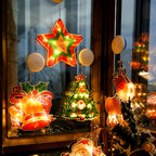 Christmas Window Hanging Lights | LED Holiday Decoration 2025