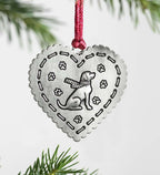 Solid Pewter Christmas Tree Ornament – Elegant Holiday Decoration