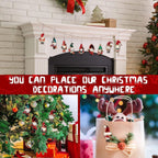 Gnome Nutcracker Christmas Tree Ornaments Set – 12-Piece Holiday Decor