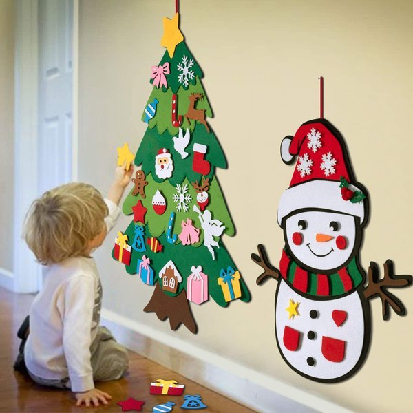 DIY Felt Christmas Tree Set | Kids Wall Hanging Decoration 2025