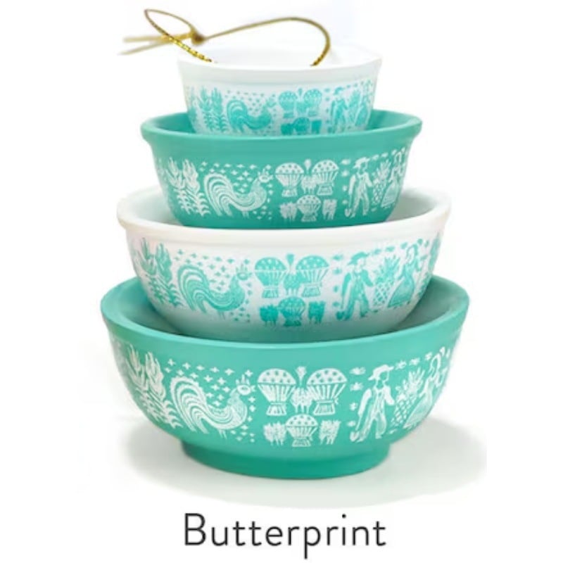 Vintage Stack Bowl Christmas Ornament – Classic Holiday Decoration