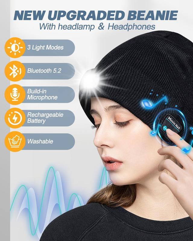 3-in-1 Bluetooth Beanie – Wireless Headphones & Warm Winter Hat 🎅🎄