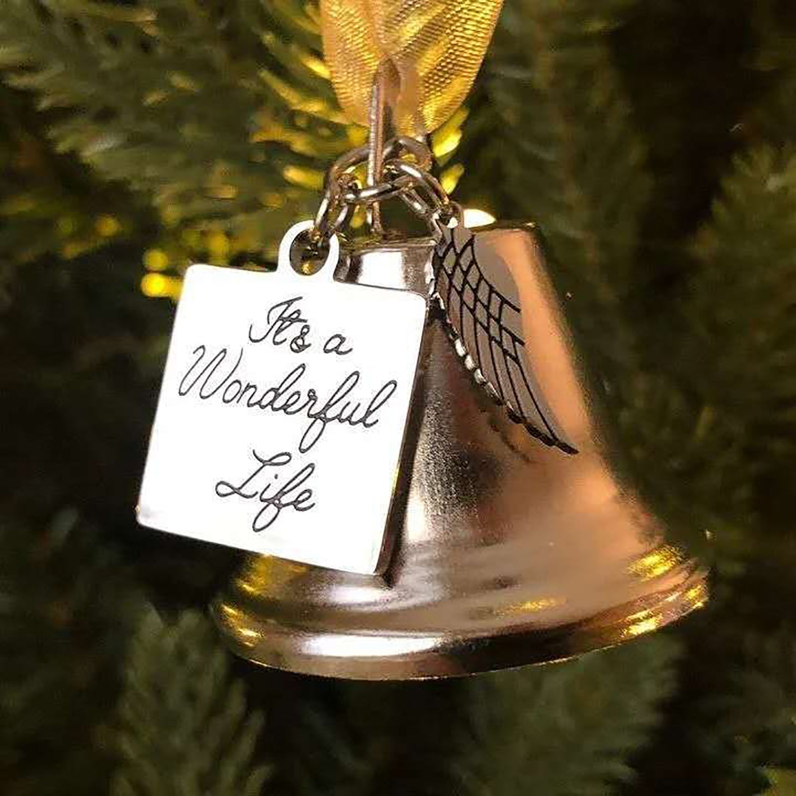 Angel Wings Bell Ornament | Memorial Christmas Decoration 2025
