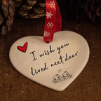 Christmas Heart Ornament 2025 | Hanging Holiday Tree Decoration Gift