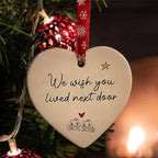 Christmas Heart Ornament 2025 | Hanging Holiday Tree Decoration Gift