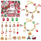 24 Pcs DIY Christmas Advent Calendar Bracelets Set | Holiday Jewelry Gift 2025