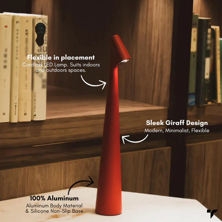 Cordless LED Touch Table Lamp – Modern Rechargeable Bedside Light