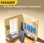 Essager 2-in-1 Bluetooth Audio Receiver Transmitter Wireless Bluetooth 5.1 3.5mm AUX Audio Adapter Stereo for Earphones TV Car