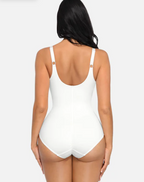 V Neck Tummy Control Thong Bodysuit