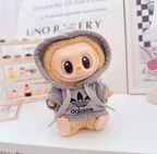 Labubu V1 V2 Doll Clothing Set – Fashion Hoodie & Pants Outfit | Streetwear Accessories for Labubu Dolls, Collectible Toy Clothes