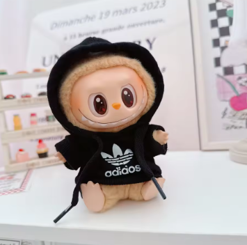 Labubu V1 V2 Doll Clothing Set – Fashion Hoodie & Pants Outfit | Streetwear Accessories for Labubu Dolls, Collectible Toy Clothes