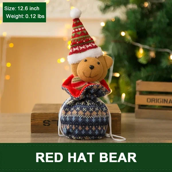 Lovely Knitted Doll Christmas Gift Bags | Reusable Holiday Packaging 2025