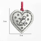 Solid Pewter Christmas Tree Ornament – Elegant Holiday Decoration