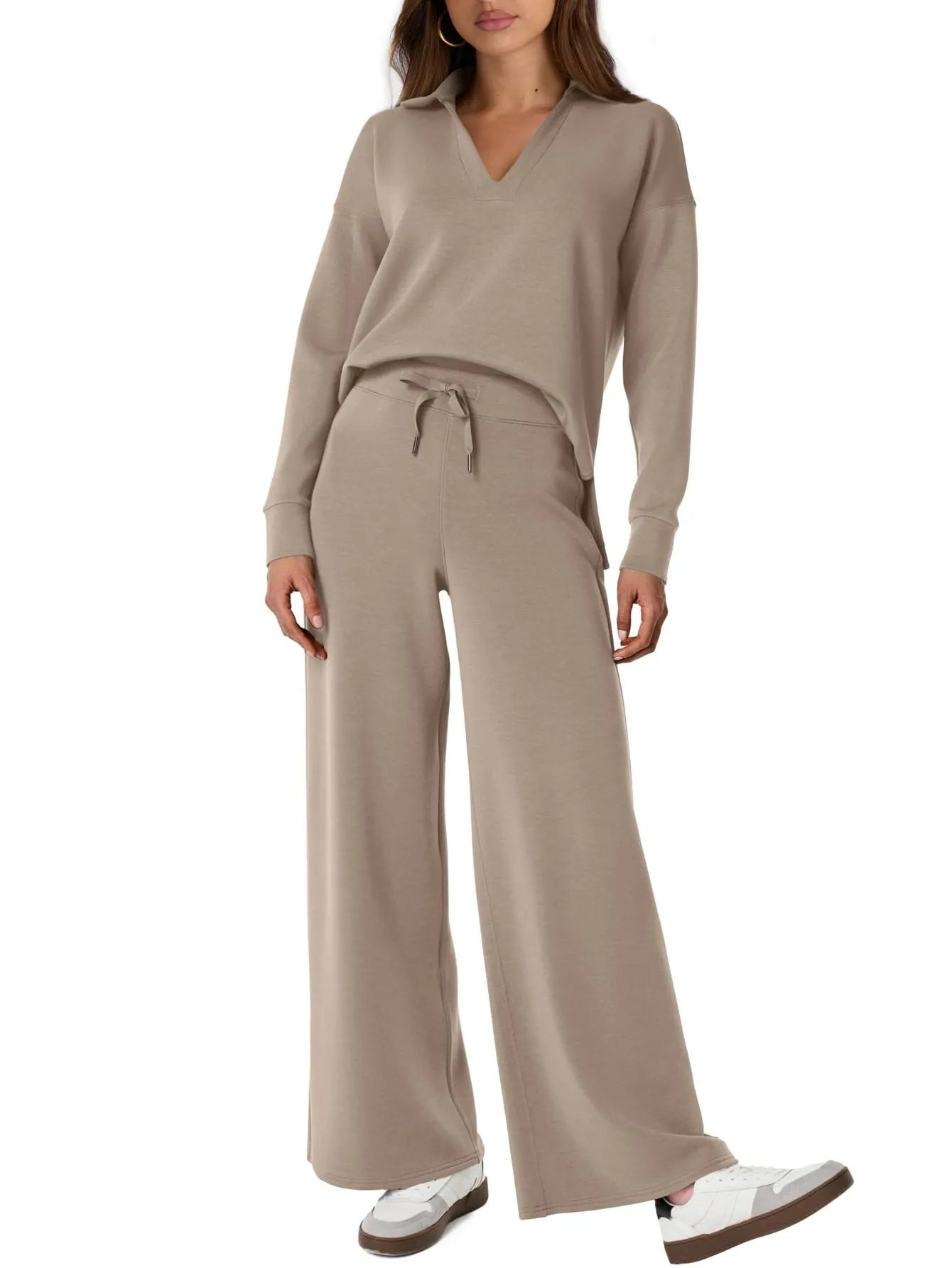 Constituent Women's 2 Piece Sets Outfits Casual Long Sleeve Sweatsuits Sets (🔥Same as in the video)