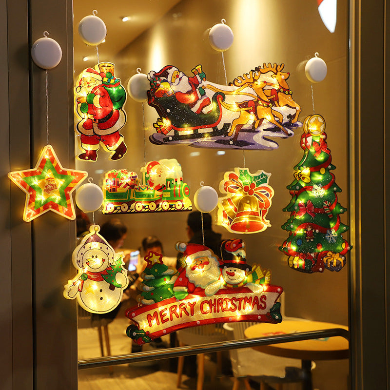 Christmas Window Hanging Lights | LED Holiday Decoration 2025