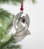 Solid Pewter Christmas Tree Ornament – Elegant Holiday Decoration