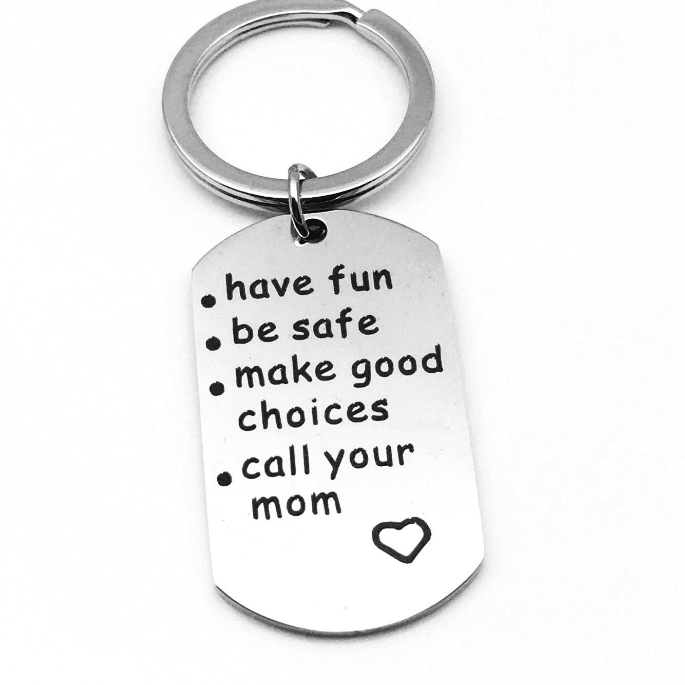 Have Fun, Be Safe, Call Your Grandma/Grandpa” Keychain – Funny & Sentimental Gift