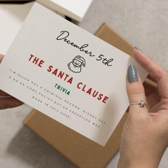 Christmas Advent Calendar Card Set | 24 Days Holiday Countdown 2025