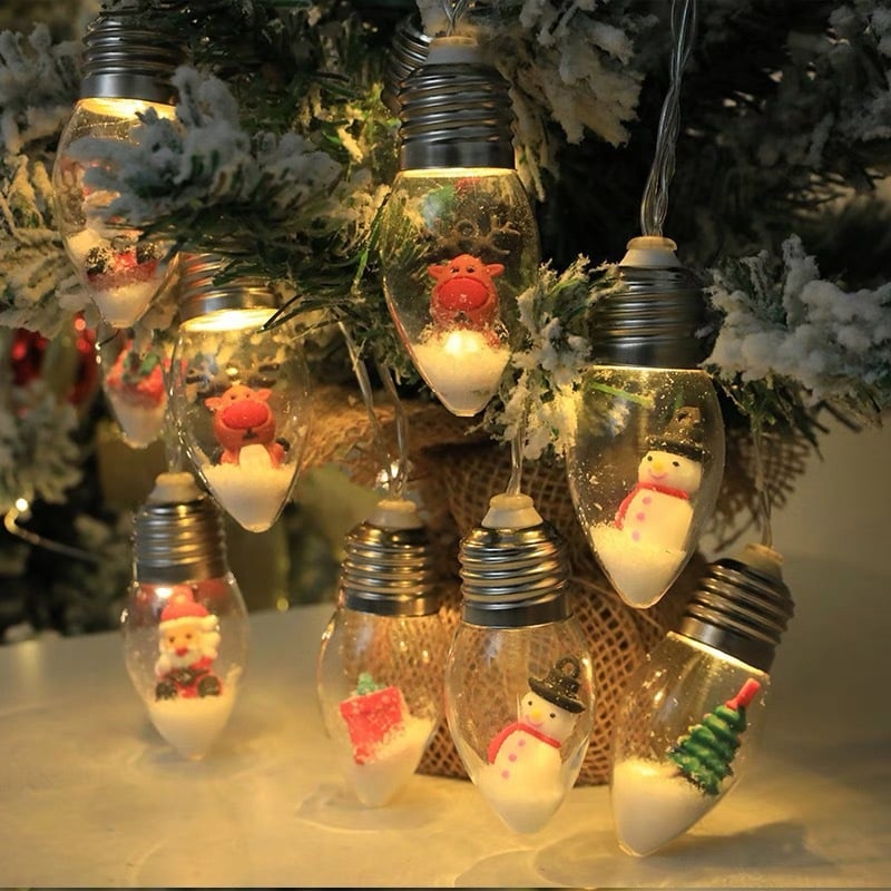 Christmas Vintage LED String Lights – Festive Holiday Decor