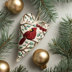 DIY Heart-Shaped Hand Embroidered Christmas Ornament Kit – 2025 Holiday Craft