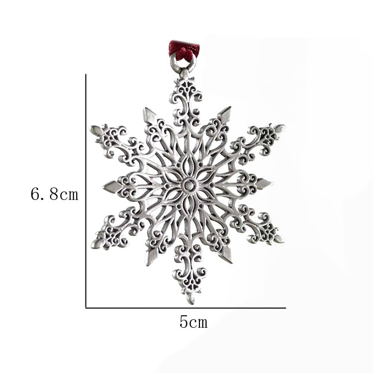 Solid Pewter Christmas Tree Ornament – Elegant Holiday Decoration