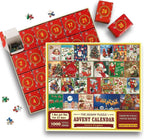 Christmas Advent Calendar Jigsaw Puzzle – 1000 Pieces Holiday Fun