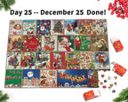Christmas Advent Calendar Jigsaw Puzzle – 1000 Pieces Holiday Fun