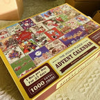 Christmas Advent Calendar Jigsaw Puzzle – 1000 Pieces Holiday Fun