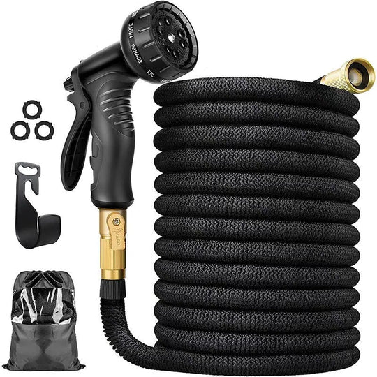 100FT Expandable Garden Hose – No Kink, Leakproof, Lightweight with 8 Spray Modes