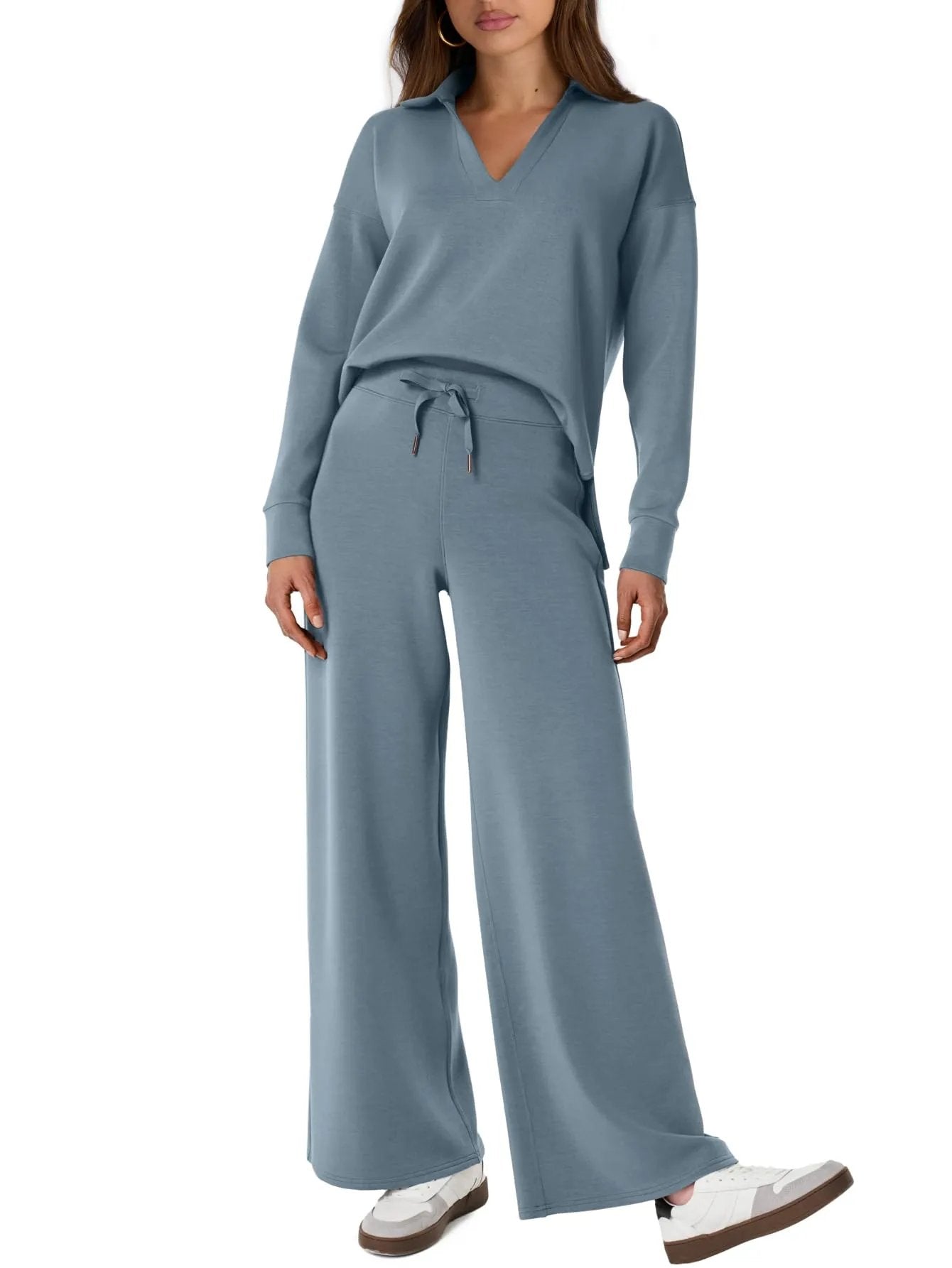 Constituent Women's 2 Piece Sets Outfits Casual Long Sleeve Sweatsuits Sets (🔥Same as in the video)