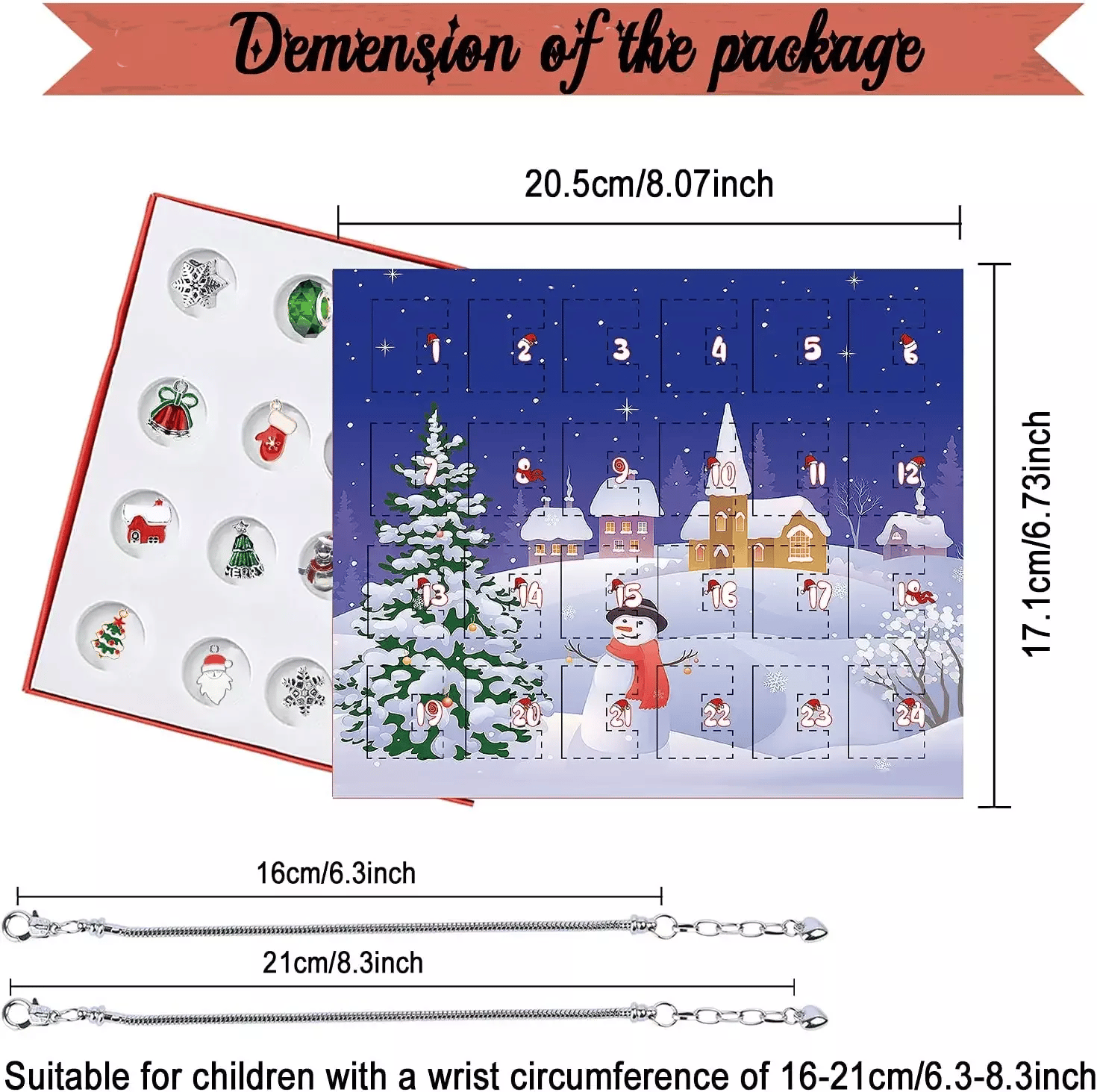 DIY Christmas Advent Calendar Bracelets Set | 24 Days Jewelry Gift 2025