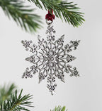 Solid Pewter Christmas Tree Ornament – Elegant Holiday Decoration