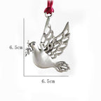 Solid Pewter Christmas Tree Ornament – Elegant Holiday Decoration