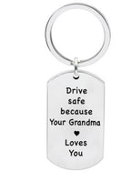 Have Fun, Be Safe, Call Your Grandma/Grandpa” Keychain – Funny & Sentimental Gift