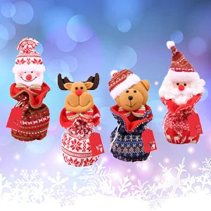Lovely Knitted Doll Christmas Gift Bags | Reusable Holiday Packaging 2025