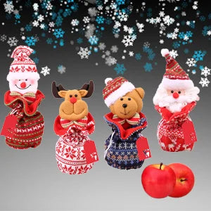 Lovely Knitted Doll Christmas Gift Bags | Reusable Holiday Packaging 2025