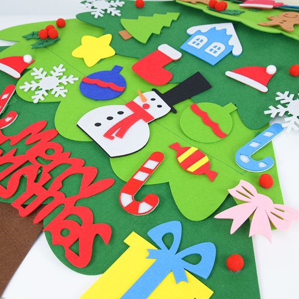 DIY Felt Christmas Tree Set | Kids Wall Hanging Decoration 2025