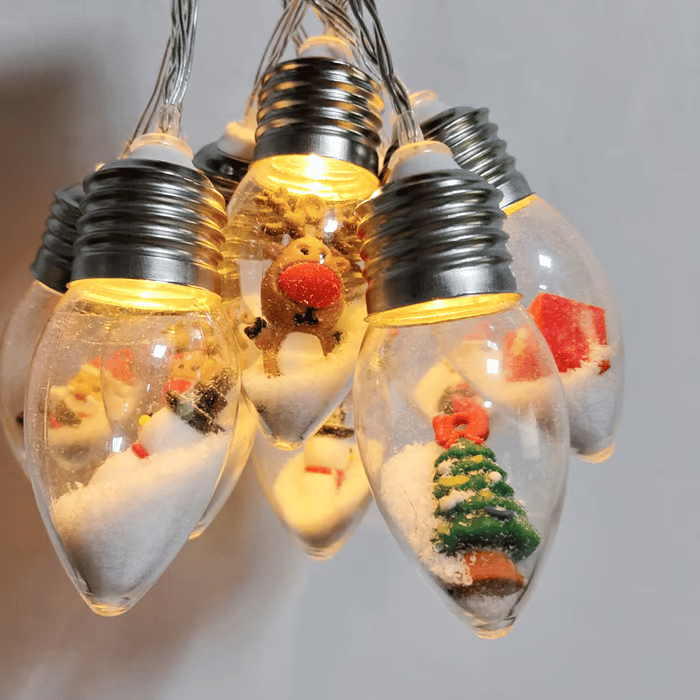 Christmas Vintage LED String Lights – Festive Holiday Decor