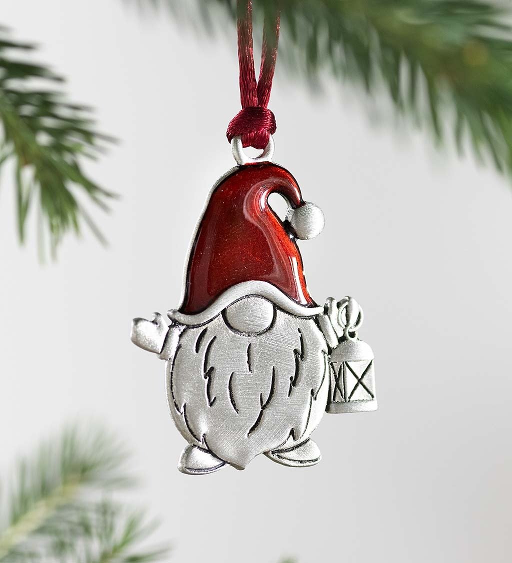Solid Pewter Christmas Tree Ornament – Elegant Holiday Decoration