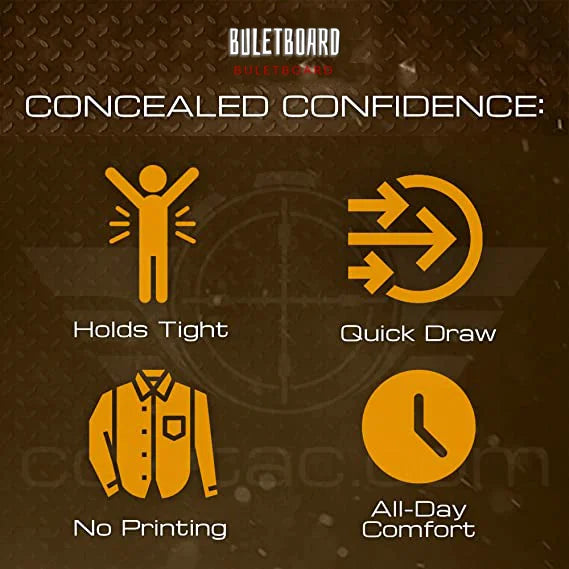 MEN/WOMEN’S CONCEALED LEATHER HOLSTER T-SHIRT