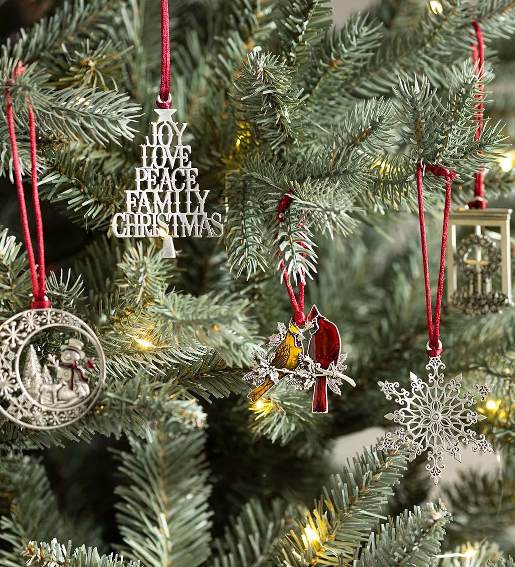 Solid Pewter Christmas Tree Ornament – Elegant Holiday Decoration