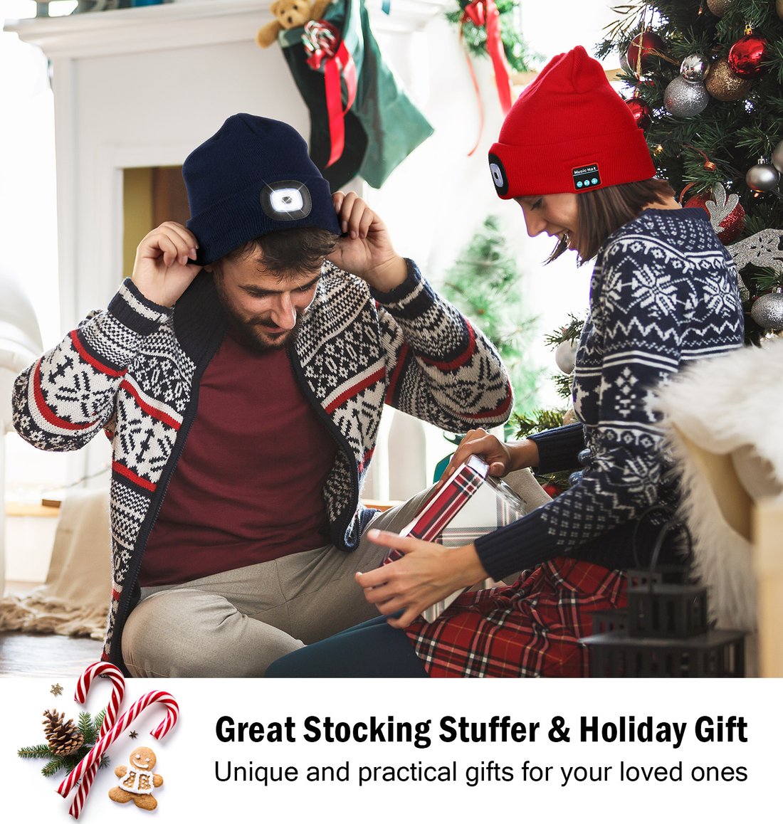 3-in-1 Bluetooth Beanie – Wireless Headphones & Warm Winter Hat 🎅🎄