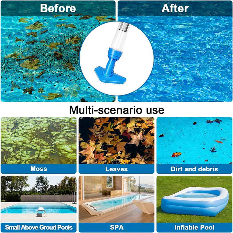 Cordless 3-in-1 Rechargeable Pool Vacuum – Compact, Versatile Cleaning for Spas, Hot Tubs & Pools