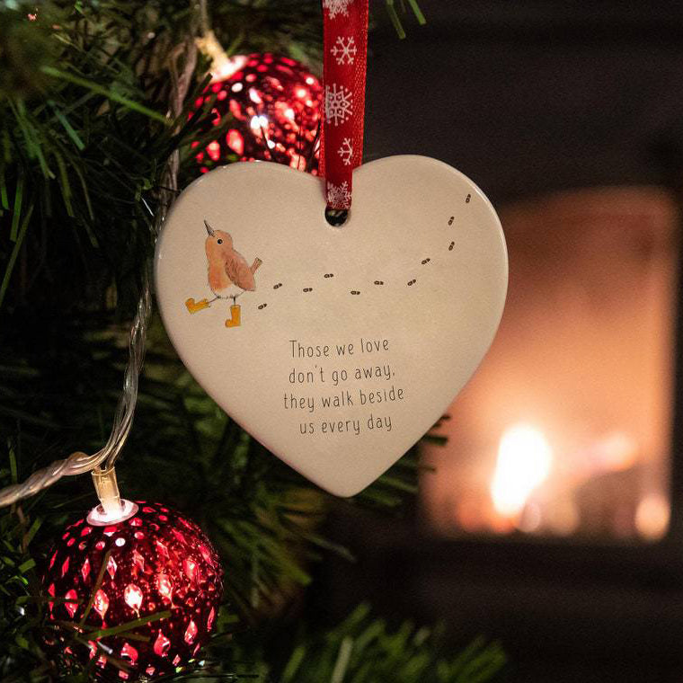 Christmas Heart Ornament 2025 | Hanging Holiday Tree Decoration Gift